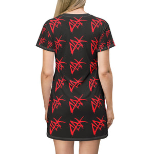 ABK WarrAll Over Print T-Shirt Dress