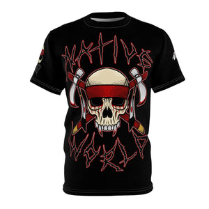 Native World skull Unisex AOP Cut & Sew Tee