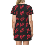 Load image into Gallery viewer, ABK WarrAll Over Print T-Shirt Dress
