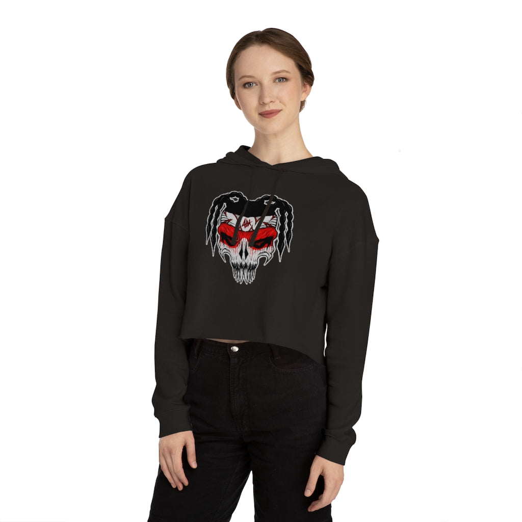 ABK Skull Women’s Cropped Hooded Sweatshirt