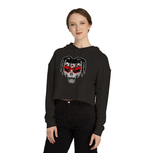 ABK Skull Women’s Cropped Hooded Sweatshirt