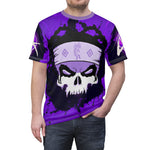 Load image into Gallery viewer, ABK Purple Unisex AOP Cut &amp; Sew Tee
